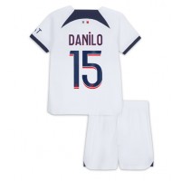 Paris Saint-Germain Danilo Pereira #15 Bortadräkt Barn 2023-24 Kortärmad (+ Korta byxor)